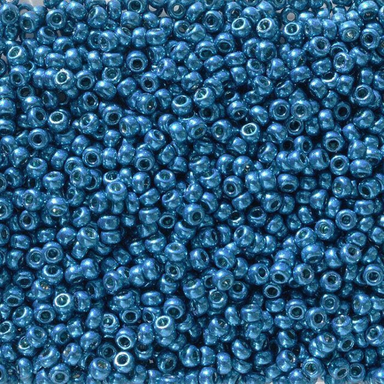 Miyuki 11 Round Seed Bead, 11-5114, Duracoat Galvanized Dark Capri Blue, 13 grams